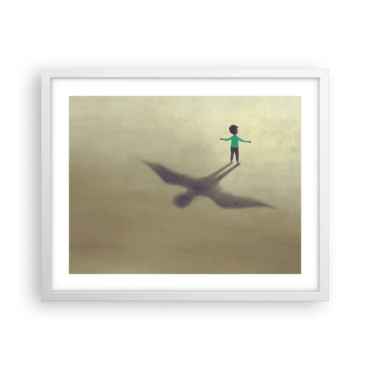 Poster in white frmae - Hero of the Future - 50x40 cm