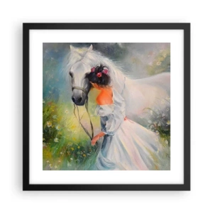 Poster in black frame - Like from a Beautiful Dream - 40x40 cm