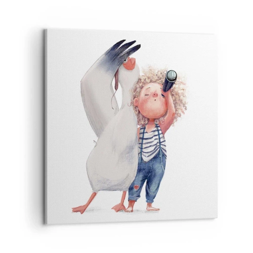 Canvas picture - Plan of a Great Journey - 50x50 cm