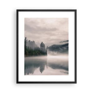 Poster in black frame - Musing in the Fog - 40x50 cm