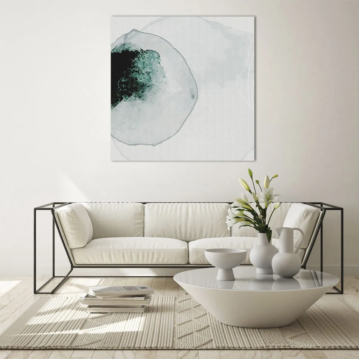 Glass picture - In a Waterdrop - 70x70 cm