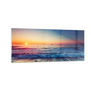 Glass picture - What Is behind the Horizon? - 100x40 cm