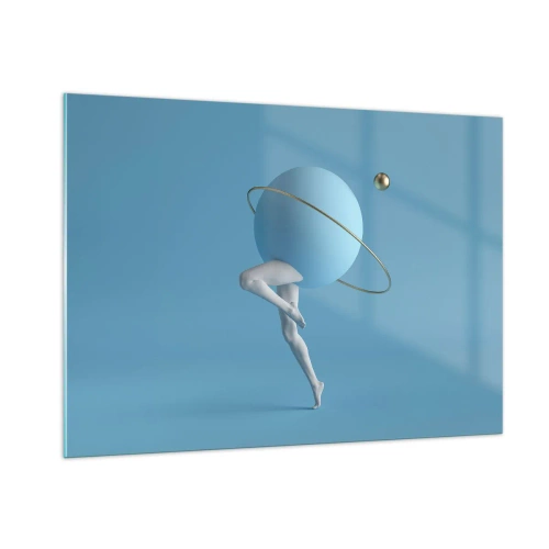 Glass picture - And Planets Are Going Crazy - 100x70 cm