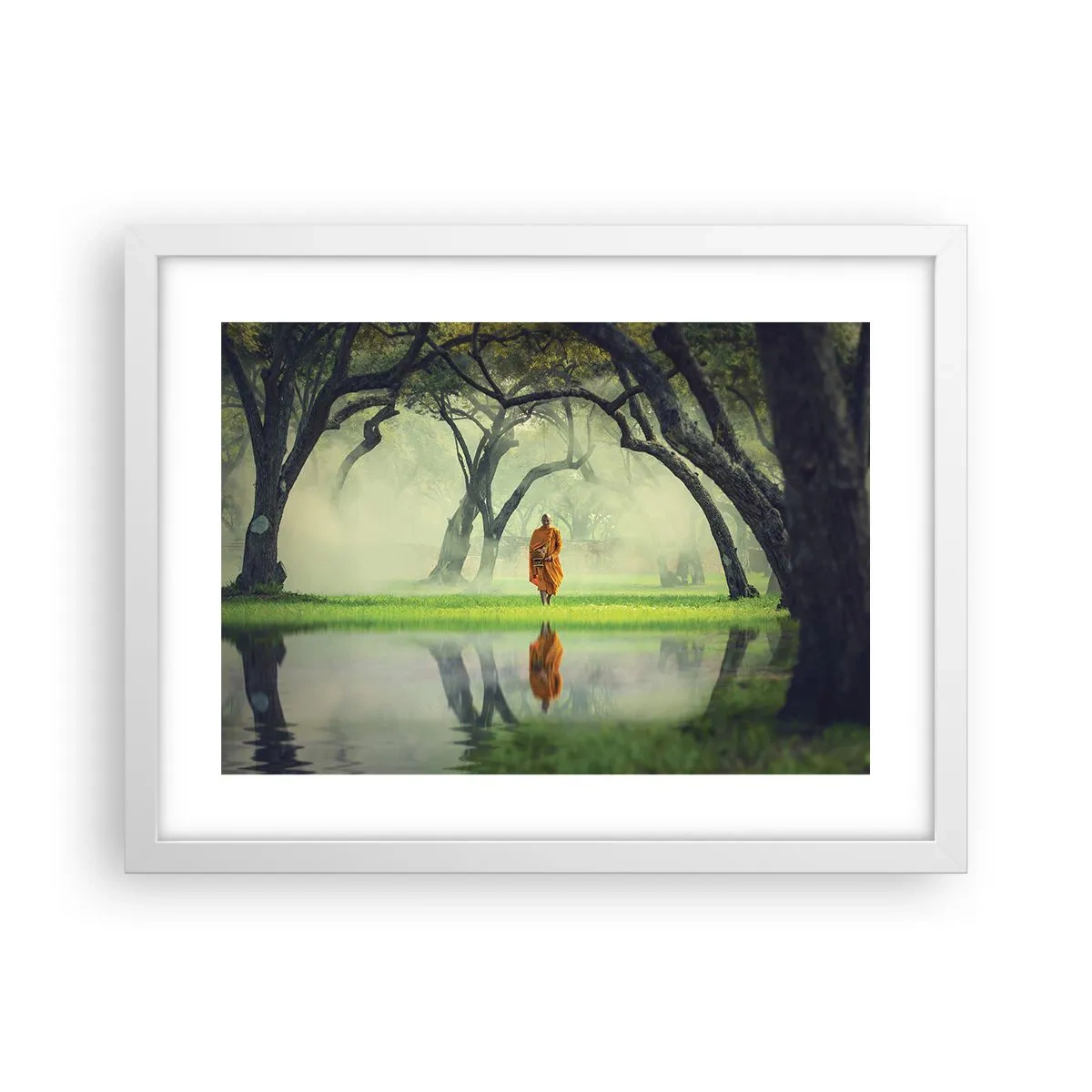 Poster in white frmae - On the Way to Enlightenment - 40x30 cm