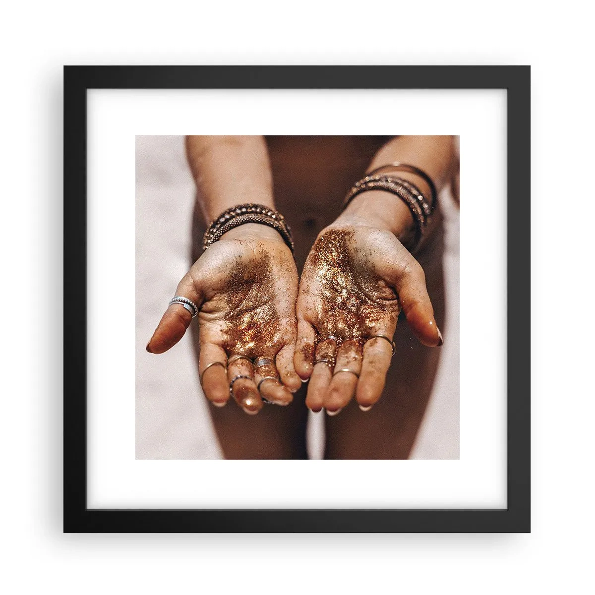 Poster in black frame - Gift for You - 30x30 cm