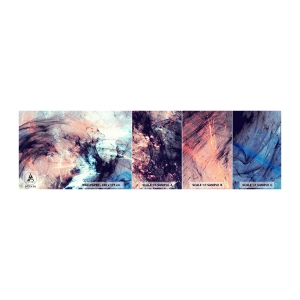 Photo Wallpaper Sample Self-Adhesive Deluxe Sticker - Feel the Wind - Abstraction, Piece, Modern Pattern - 100x30 cm