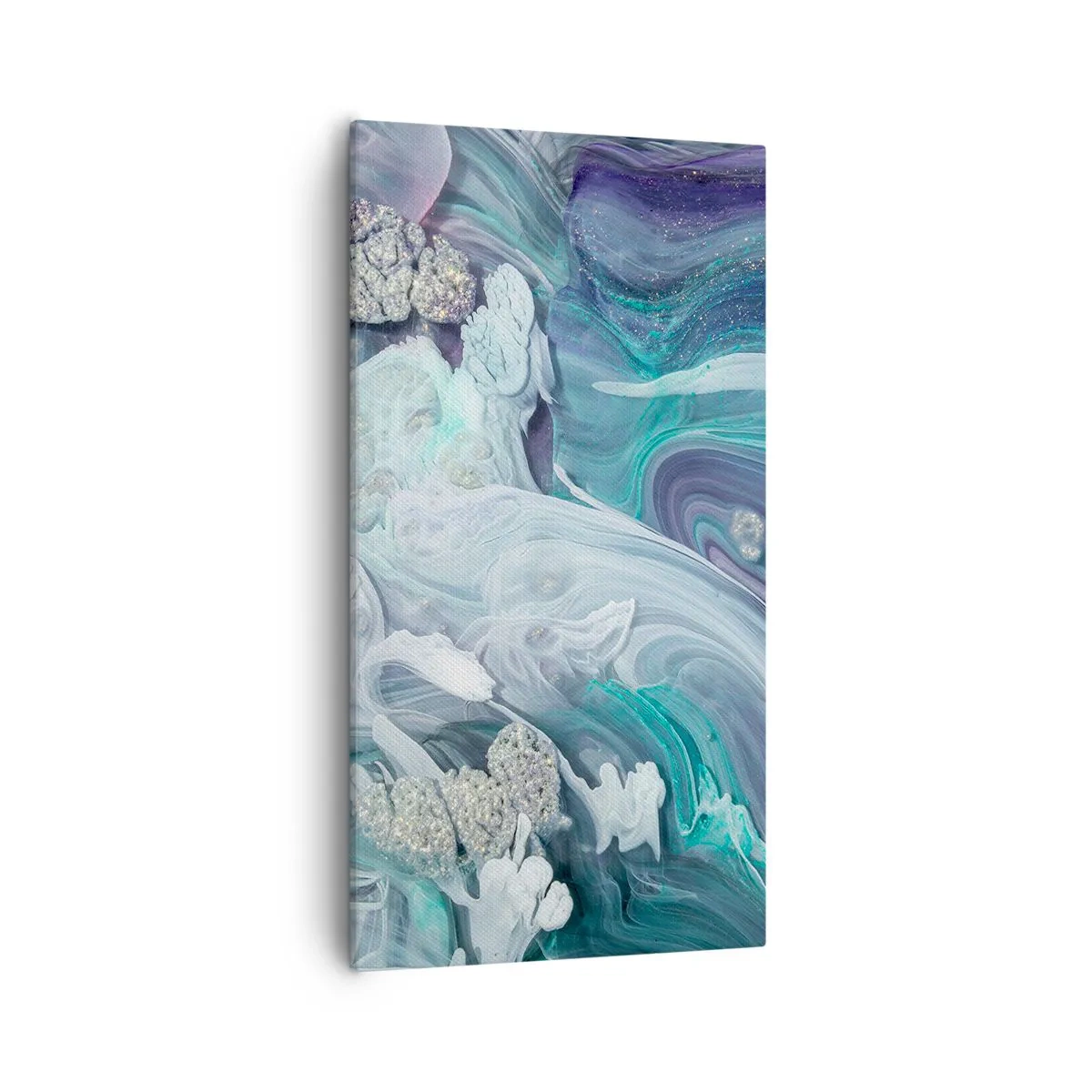 Canvas picture - Currents of Blue - 55x100 cm