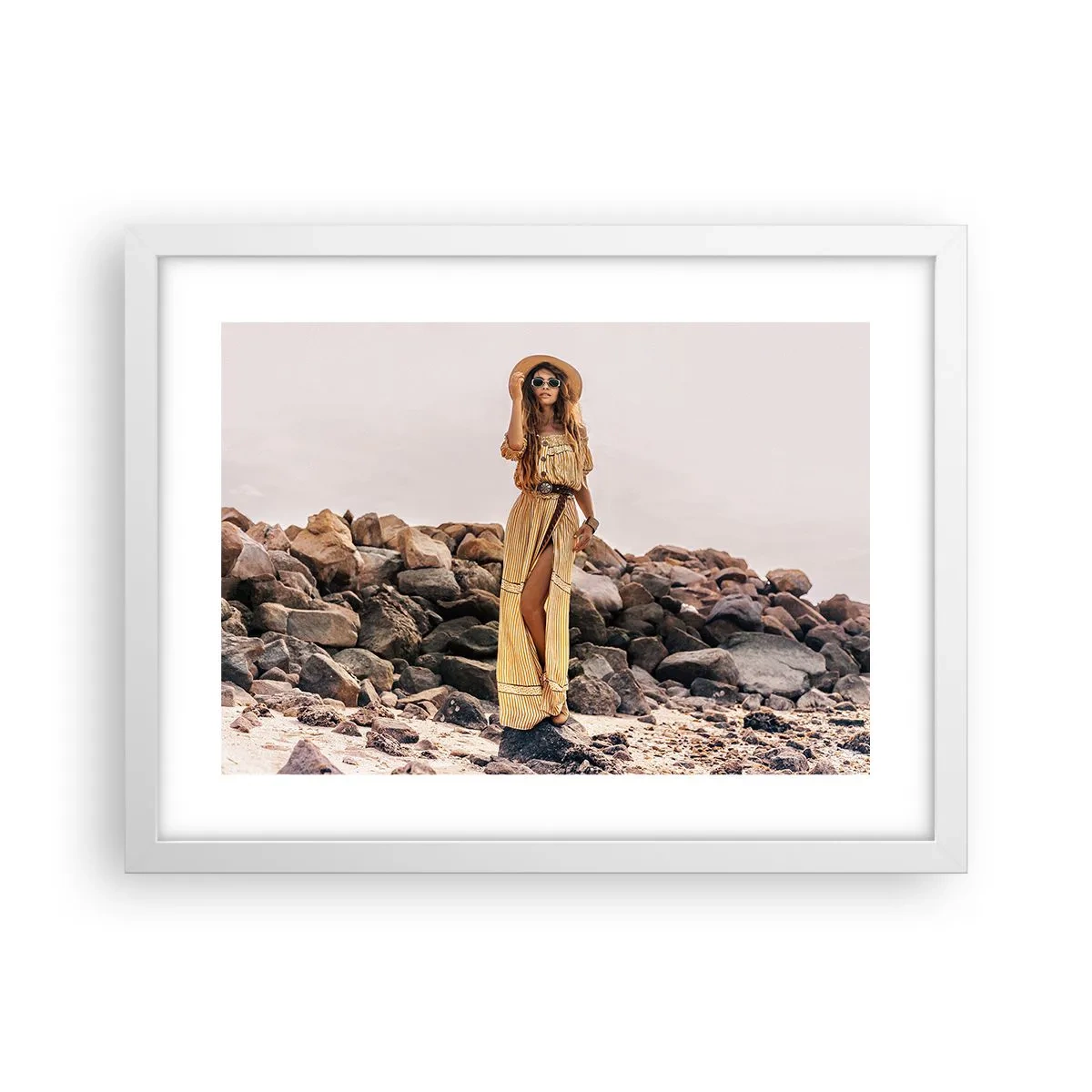 Poster in white frmae - The Magic of Stones - 40x30 cm