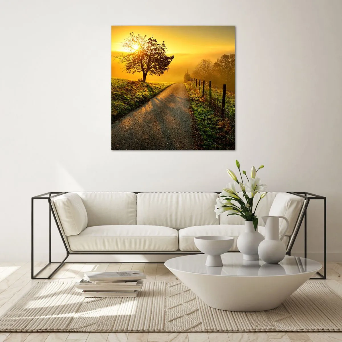 Glass picture - Honey Afternoon - 60x60 cm