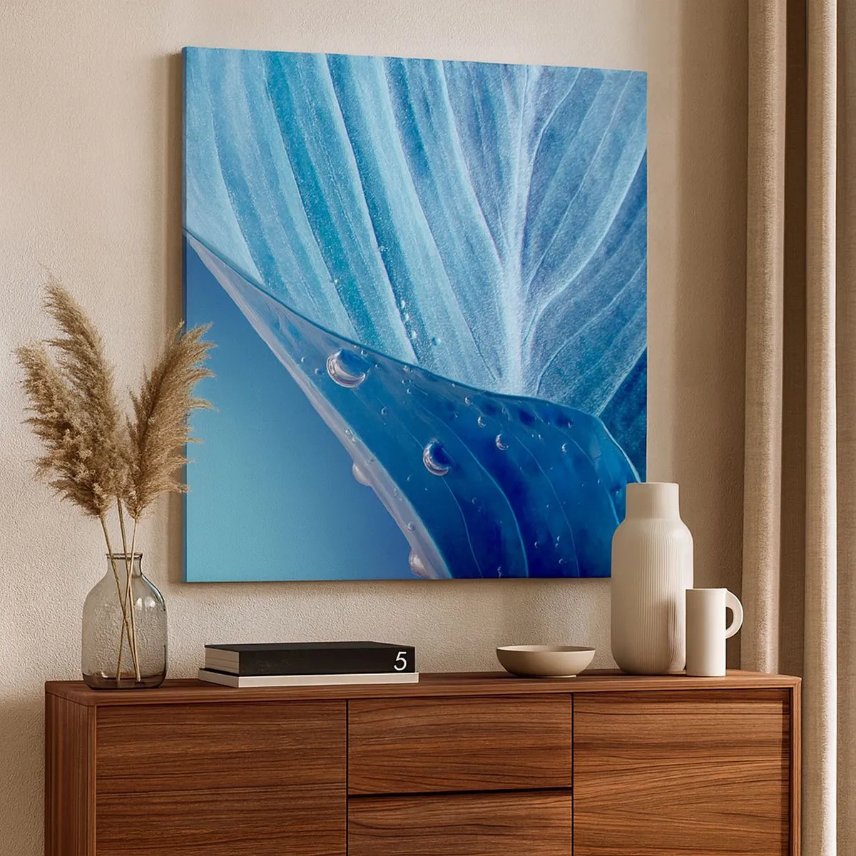 Canvas picture - Hidden Drops of Blue - 30x30 cm