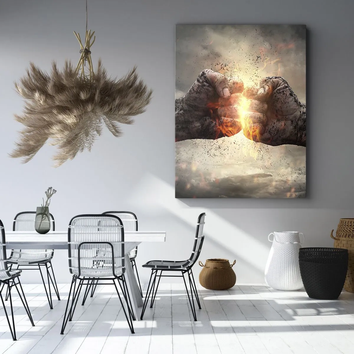 Canvas picture - Stand Up and Fight - 65x120 cm