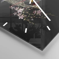 Clock face with lines