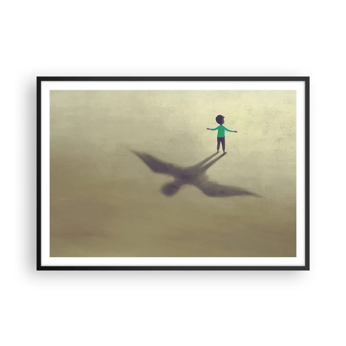 Poster in black frame - Hero of the Future - 100x70 cm