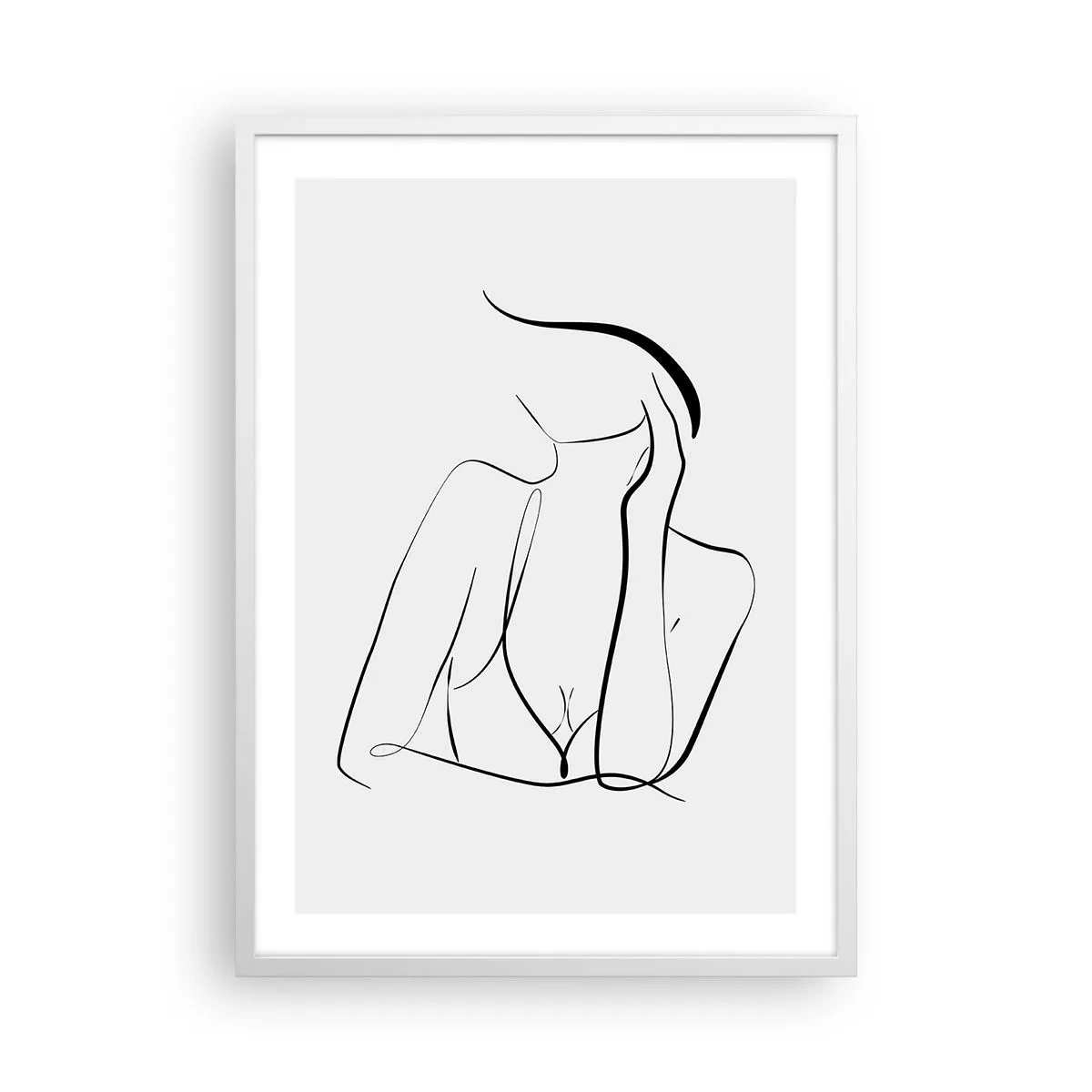 Poster in white frmae - On Waves of Dreams - 50x70 cm