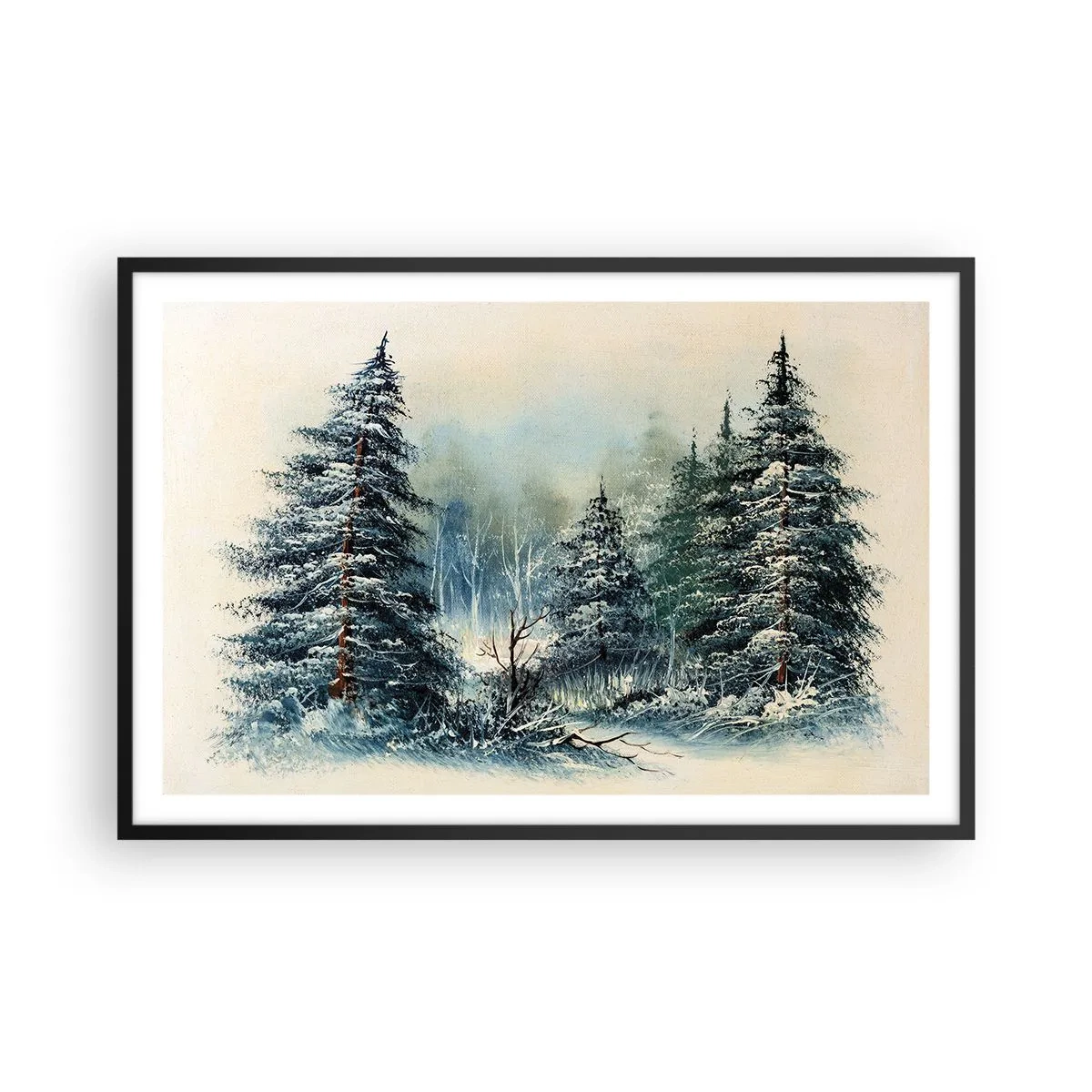 Poster in black frame - Ready for Christmas - 91x61 cm