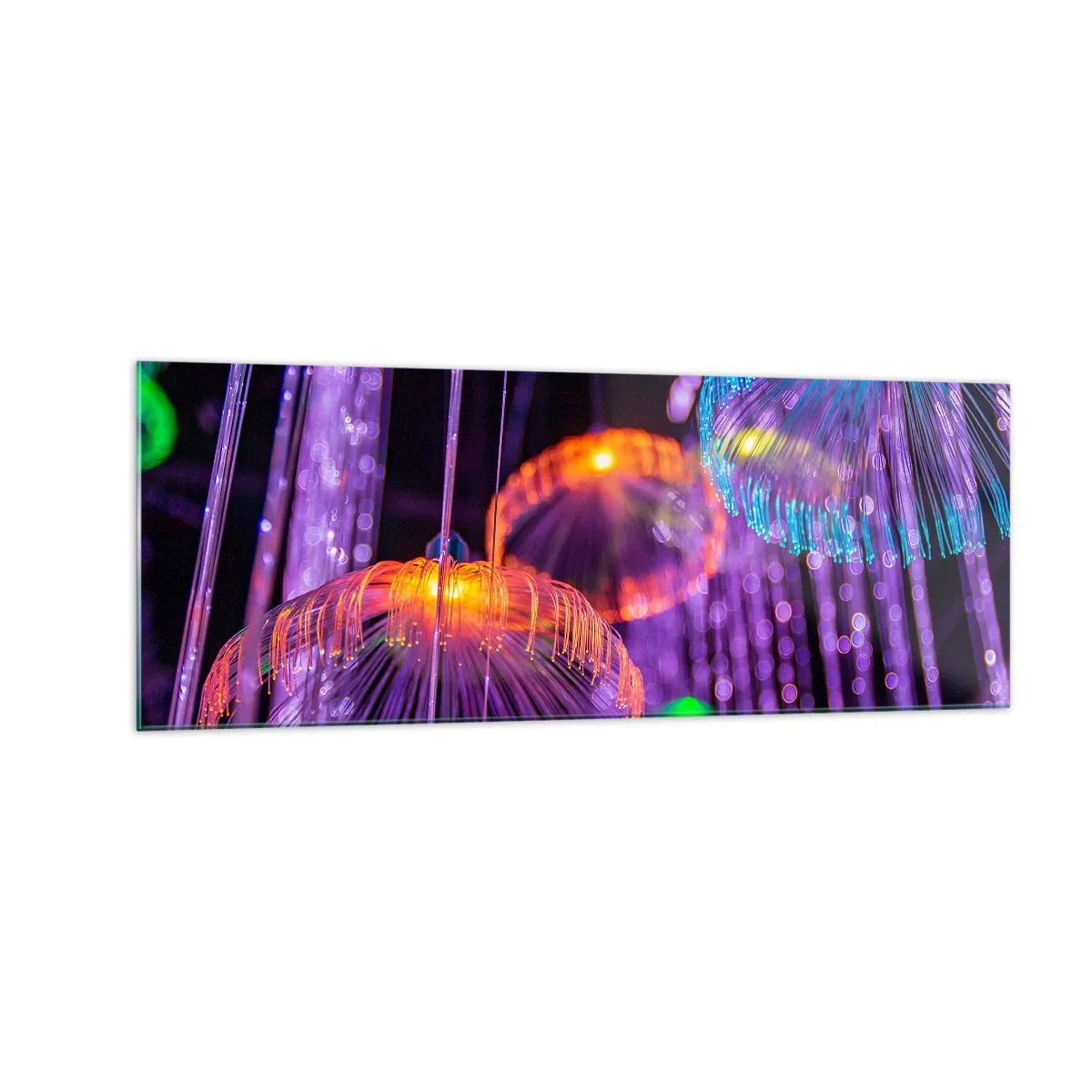 Glass picture - Light Fountain - 140x50 cm