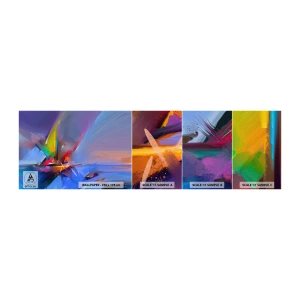 Photo Wallpaper Sample Standard Eco - Flew like s Bird - Abstraction, Piece, Sailboat - 100x30 cm