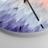 Clock face with lines