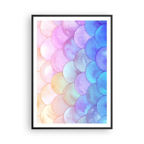 Poster in black frame - Pearl Scale - 70x100 cm