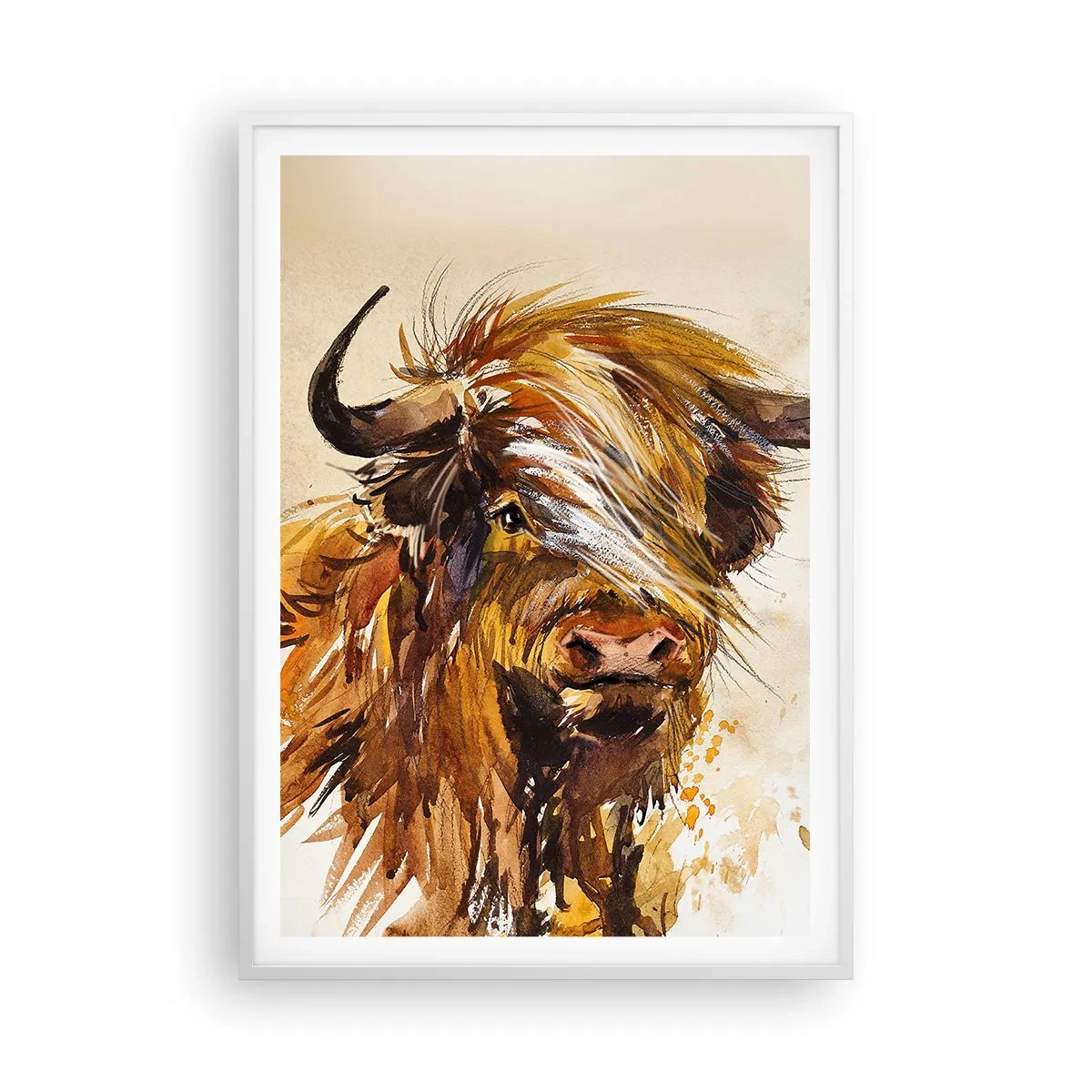 Poster in white frmae - Pride of a Hunter - 70x100 cm