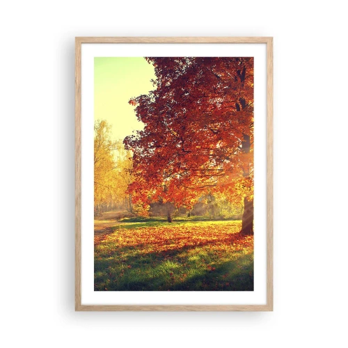 Poster in light oak frame - Ginger Is Beautiful - 50x70 cm