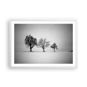 Poster in white frmae - What Are They Dreaming About? - 70x50 cm