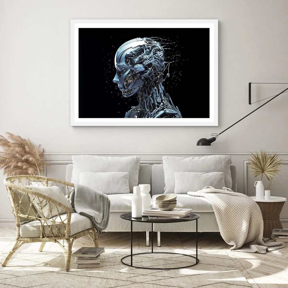 Poster in white frmae - Technology Is a Woman - 40x30 cm