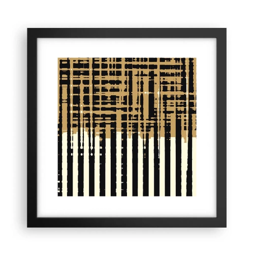 Poster in black frame - Architectural Abstract - 30x30 cm