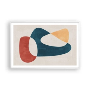 Poster in white frmae - Influences and Metamorphoses - 91x61 cm