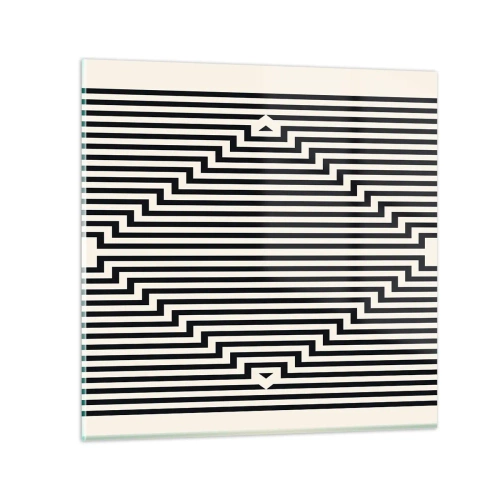 Glass picture - Geometrical Illusion - 30x30 cm