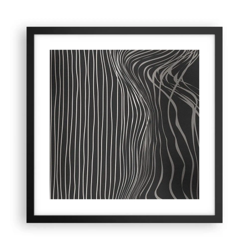 Poster in black frame - Rhythm and Accent - 40x40 cm