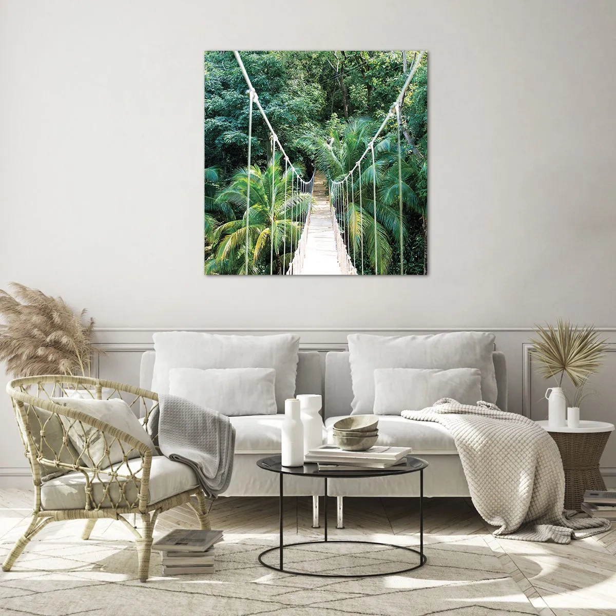 Glass picture - Welcome to the Jungle! - 30x30 cm