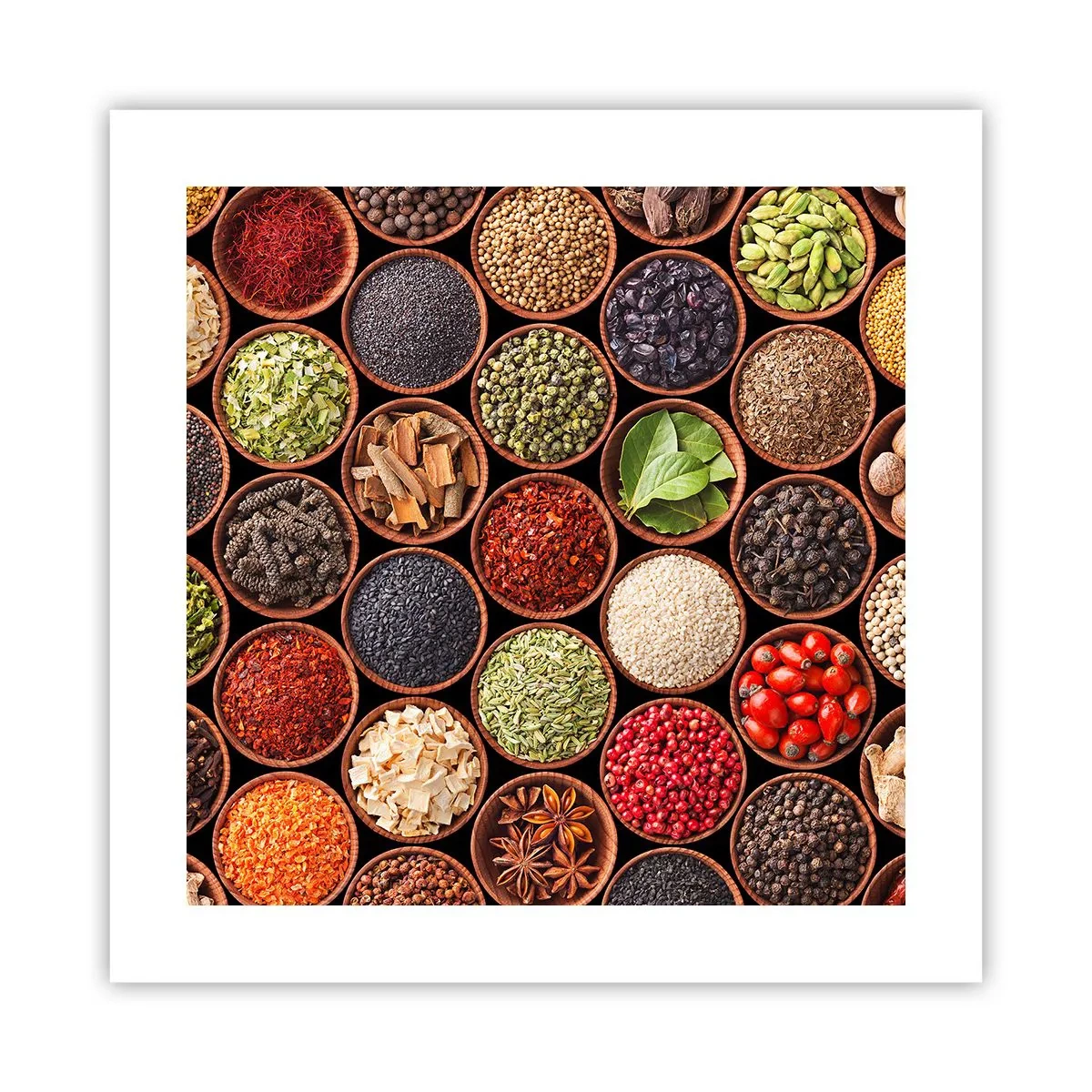 Poster - All Flavours of the World - 40x40 cm