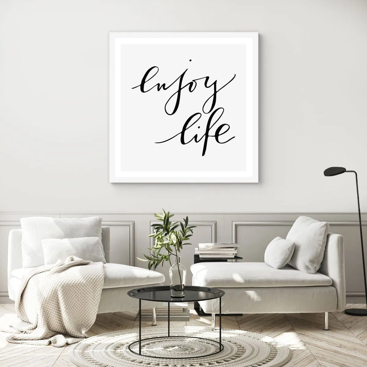 Poster in white frmae - Nothing to Add… - 60x60 cm
