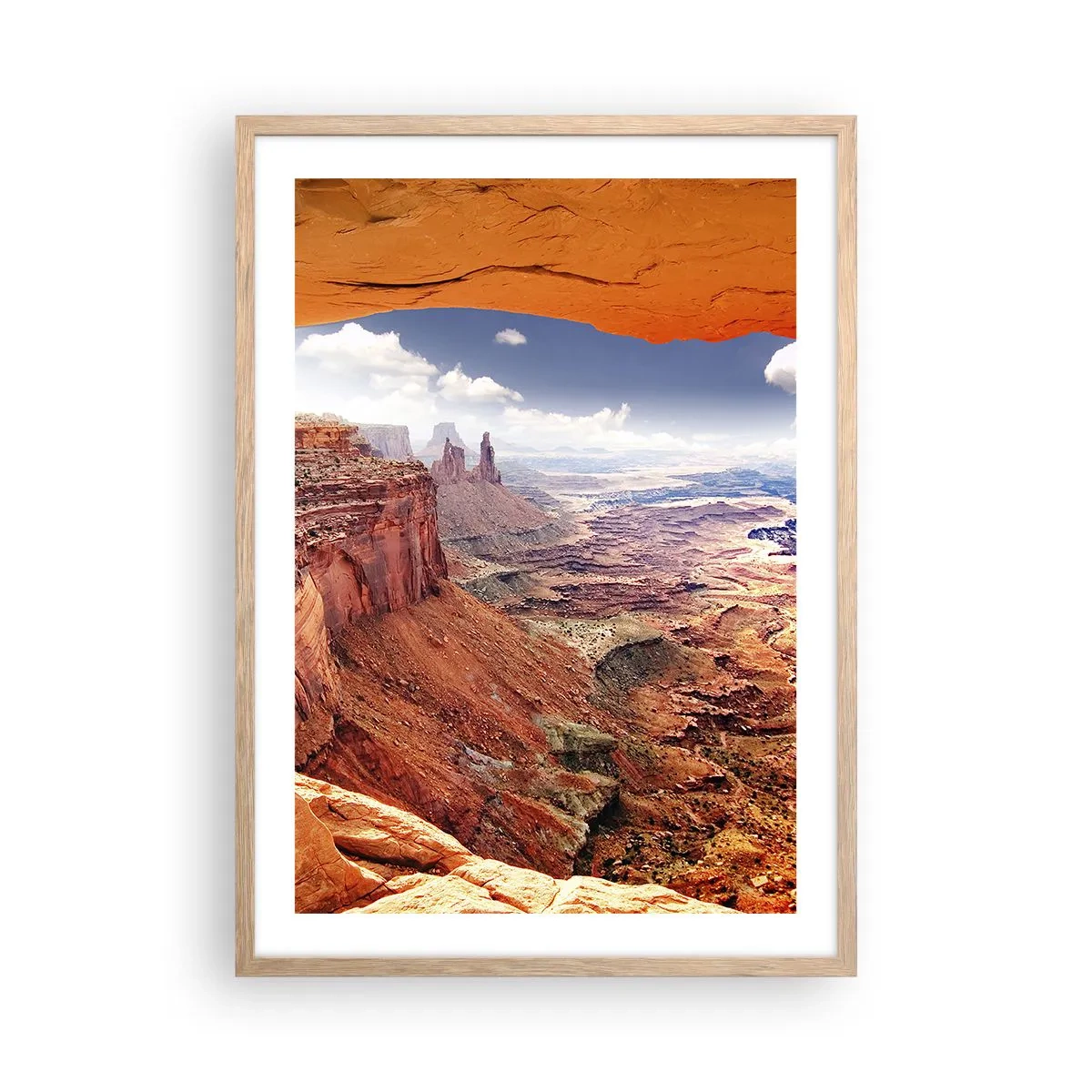 Poster in light oak frame - Sculpted by Nature - 50x70 cm
