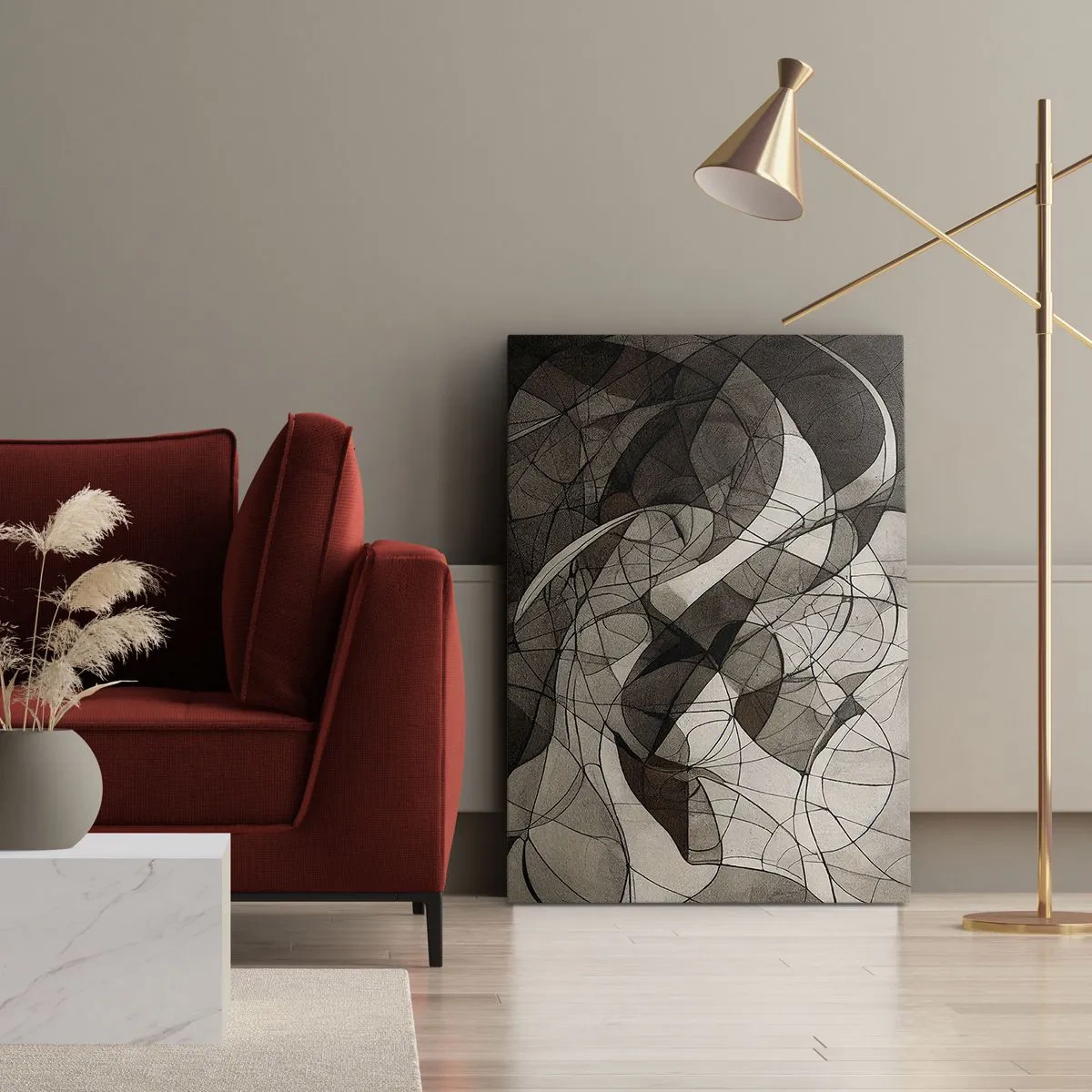 Canvas picture - Circulation of the Colours of the Earth - 65x120 cm