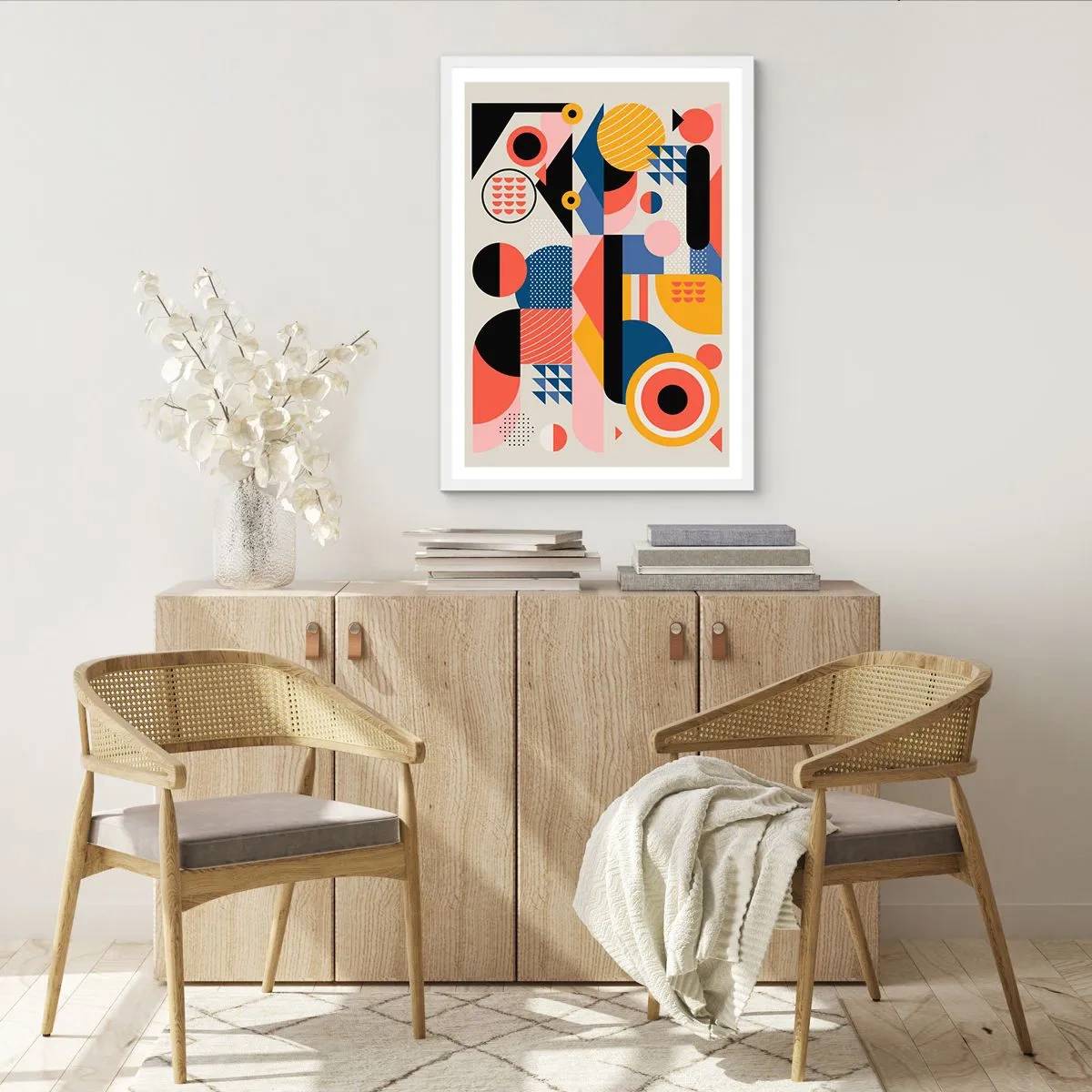 Poster in white frmae - Composition: Have Fun - 30x40 cm