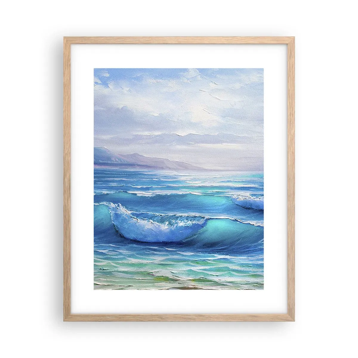Poster in light oak frame - It Brings Bliss - 40x50 cm