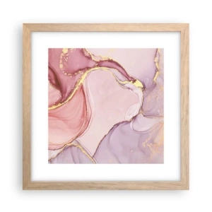 Poster in light oak frame - Caress of Colours - 30x30 cm