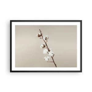 Poster in black frame - At the Heart of Softness - 70x50 cm