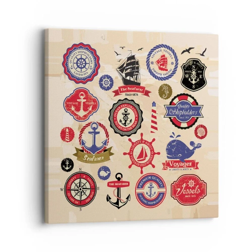 Canvas picture - Brotherhood of Yachts - 30x30 cm