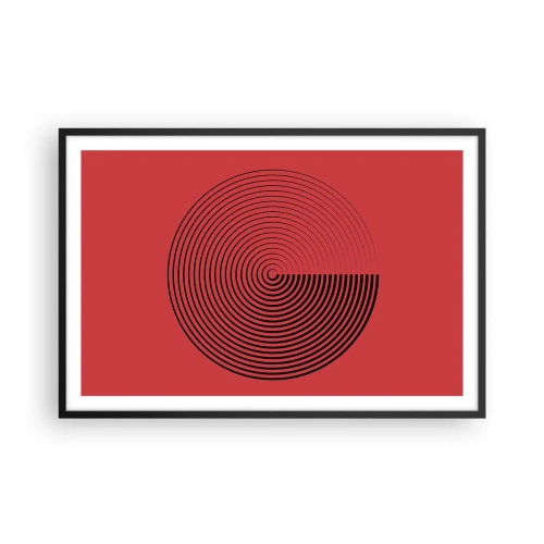 Poster in black frame - Circular Movement - 91x61 cm