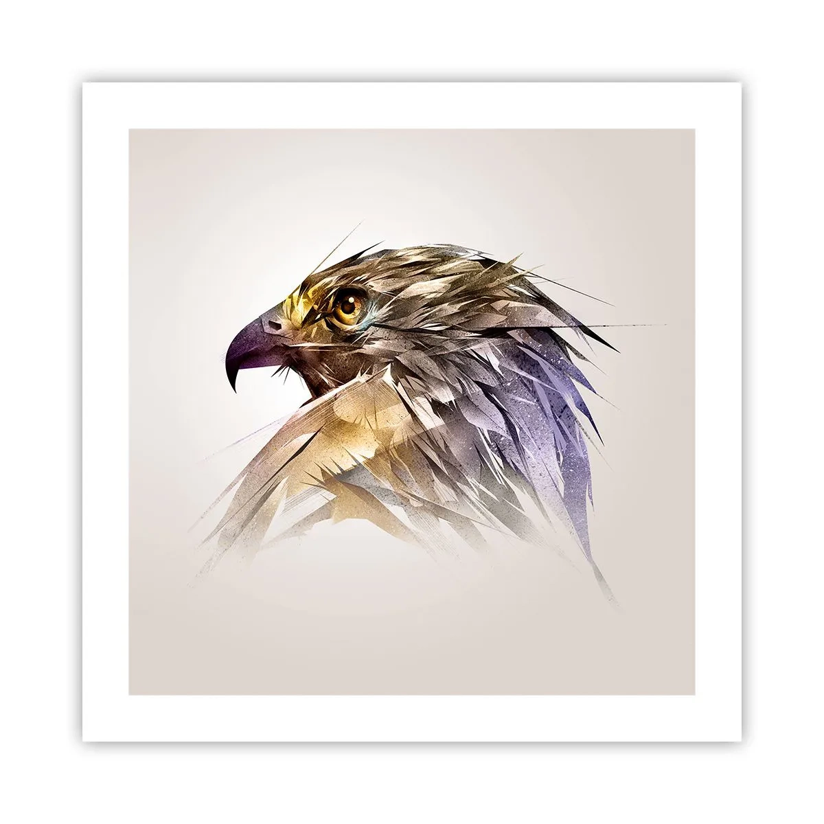 Poster - Portrait of a Warrior - 50x50 cm