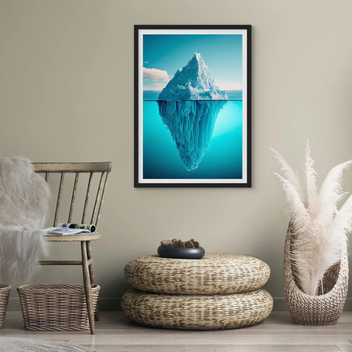 Poster in black frame - Ice Queen - 70x100 cm