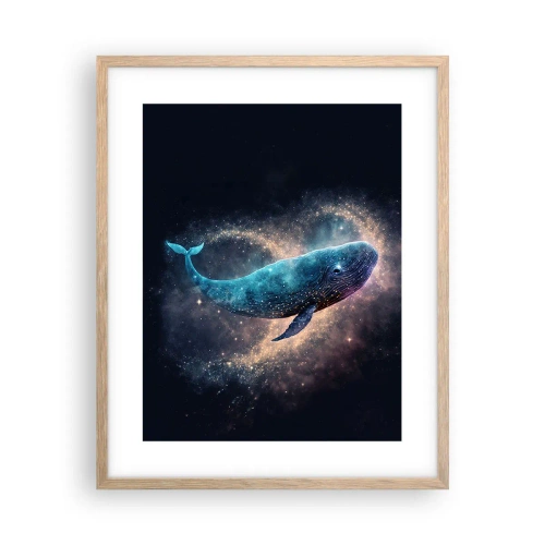 Poster in light oak frame - Such World Exists... - 40x50 cm