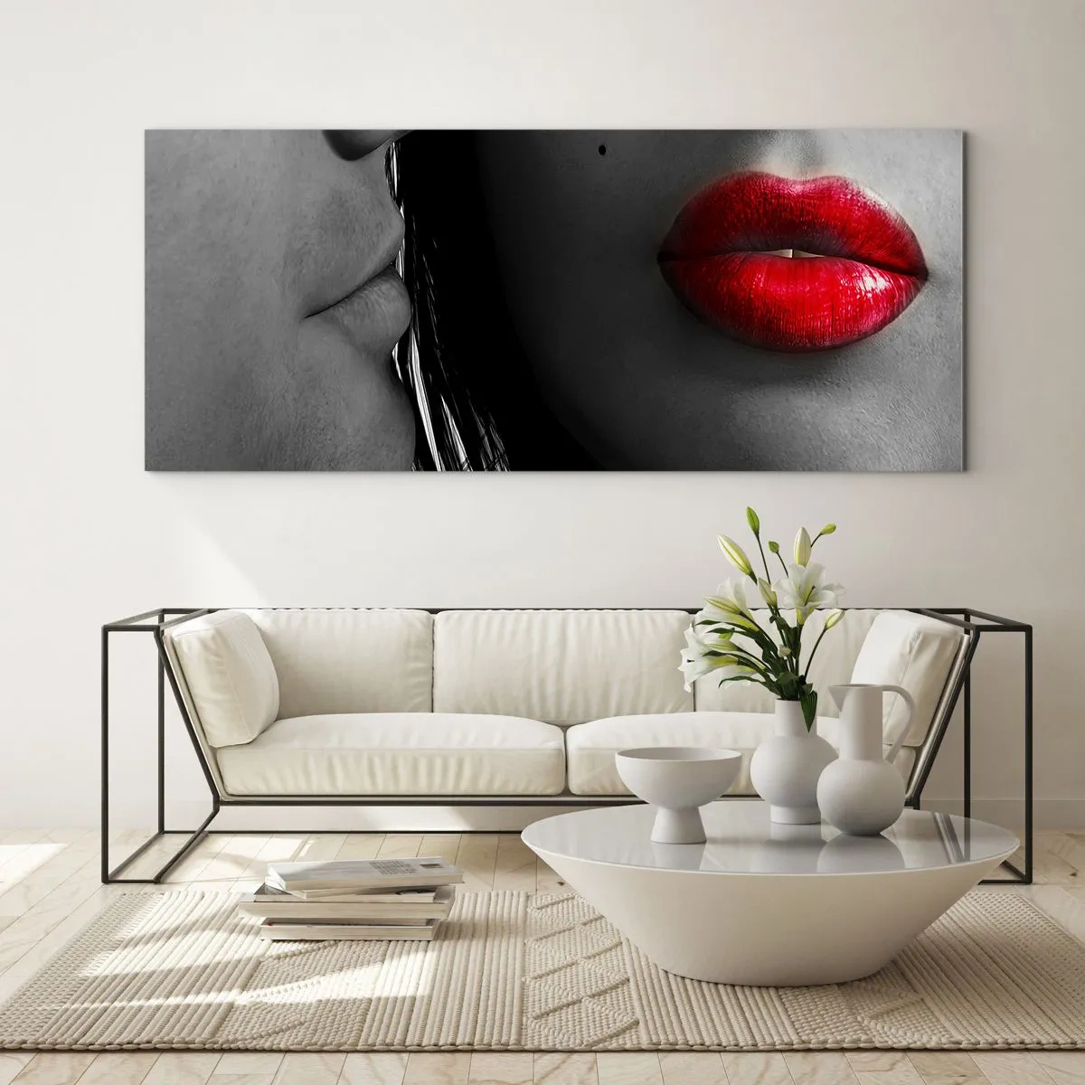 Glass picture - Face by Face - 120x50 cm