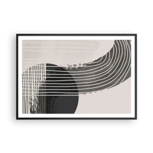 Poster in black frame - There and Back - 100x70 cm
