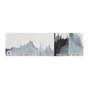 Photo Wallpaper Sample Self-Adhesive Deluxe Sticker - Mysterious Writing - Minimalism, Piece, Blur - 100x30 cm