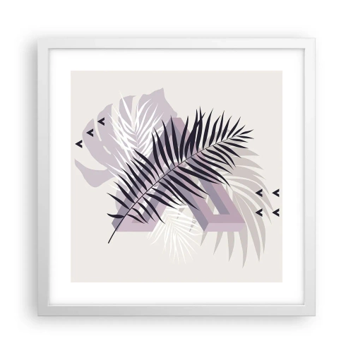 Poster in white frmae - Shadow of a Shadow - 40x40 cm