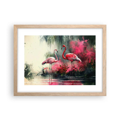 Poster in light oak frame - Class of Natural Charm - 40x30 cm